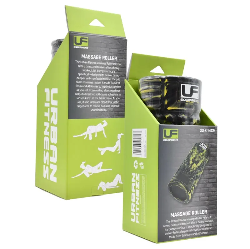 Ufe Massage Roller 33 x 14cm Black/Yellow-4